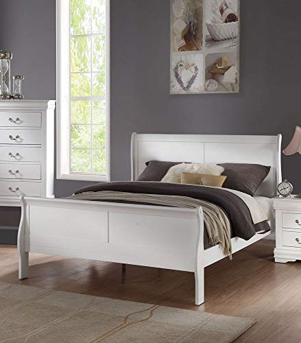 Acme Furniture ACME Louis Philippe Queen Bed - - Puti