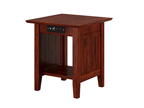 Atlantic Furniture Nantucket End Table na may Ch...