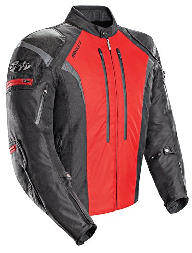 Joe Rocket Atomic 5.0 Mens Black/Red Textile Jacket - M...