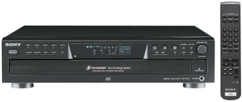 Sony CDP-CE375 5-Disc Carousel-Style CD Changer (Discontinued by Manufacturer) - Black