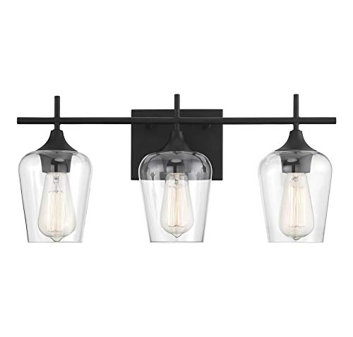 Savoy House 8-4030-3-BK Octave 3-Light Banyo Vanity Lig...