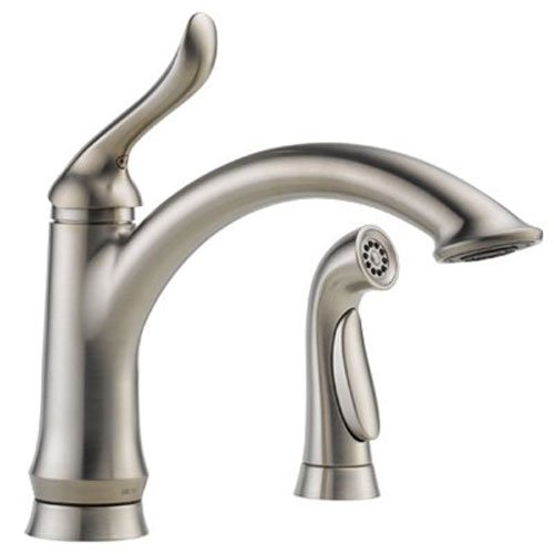 Delta Faucet Linden Single-Handle Kitchen Sink Faucet n...