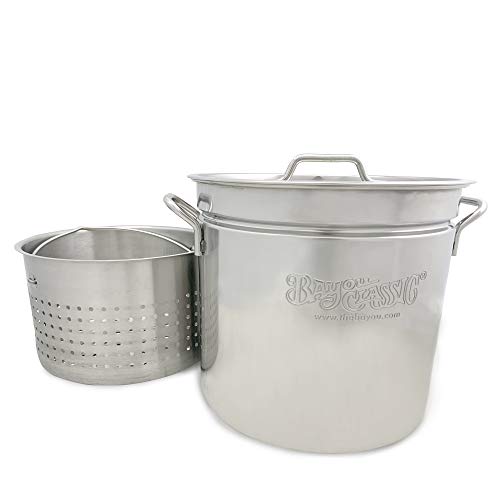 Bayou Classic 1162 162-Qt. Stainless Steel Stockpot na ...