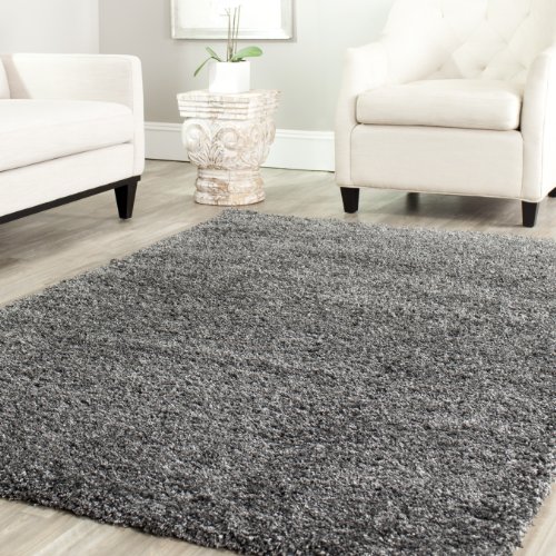 Safavieh Square Shag Rug sa Dark Gray (6 ft. 7 in. L x ...