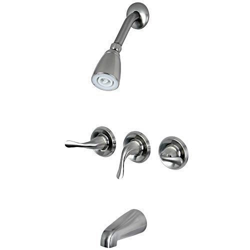 KINGSTON BRASS KB2231YL Yosemite Three Handle Tub Showe...