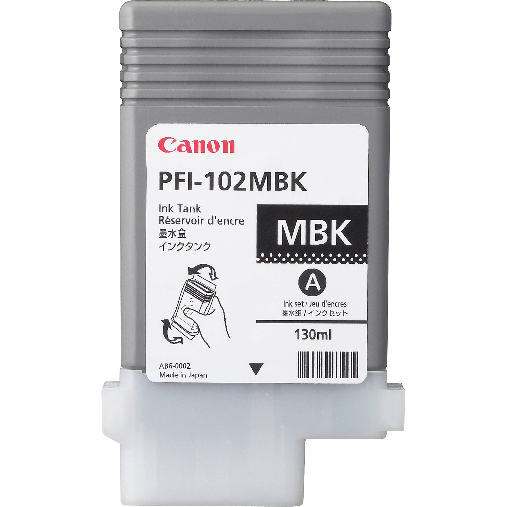 Canon Ipf PFI-102MBK Matte Black Ink Tank 130ML para sa...