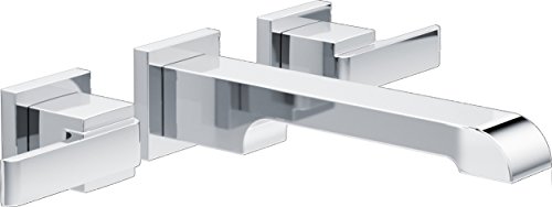 Delta Faucet Delta Ara Two Handle Wall-Mount Lavatory F...