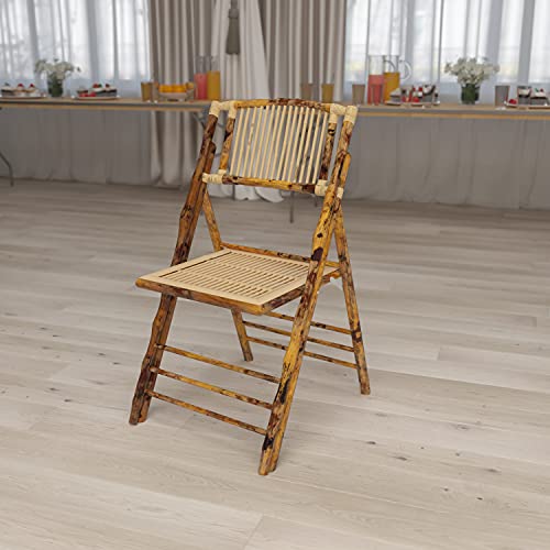 Flash Furniture 4 Pack American Champion Bamboo Folding...