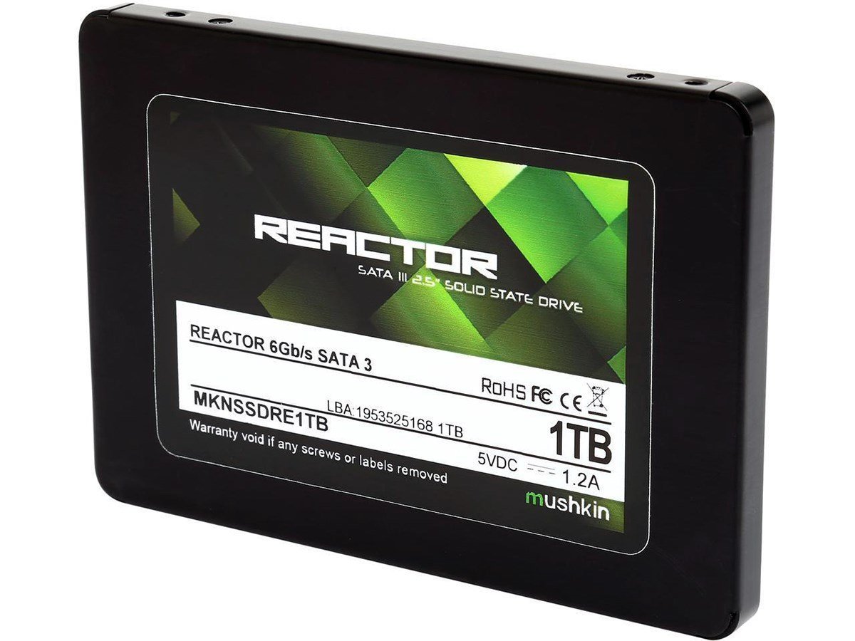 Mushkin Enhanced Mushkin REACTOR 1TB Internal Solid State Drive (SSD) 2.5 Inch SATA III 6Gb/s MLC 7mm MKNSSDRE1TB