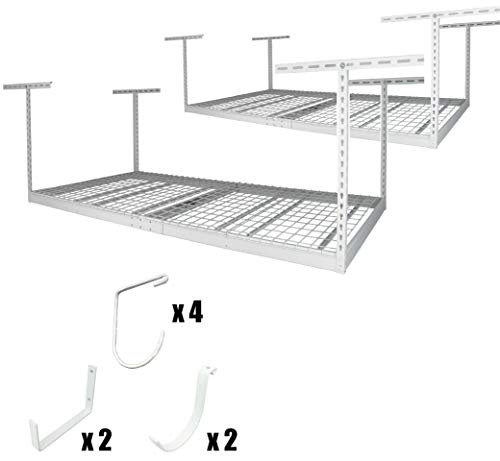 SafeRacks 4x8-2 Rack Package w/Accessory Hooks 24-45' D...