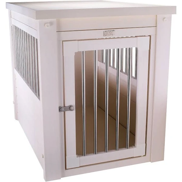 New Age Pet ecoFLEX Pet Crate/End Table - Antique White...