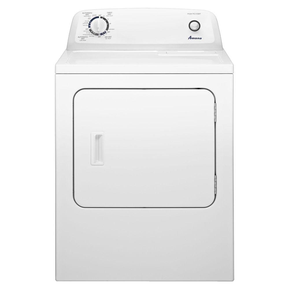 Amana 6.5 Cu. Ft. White Front Loading Gas Dryer - NGD46...